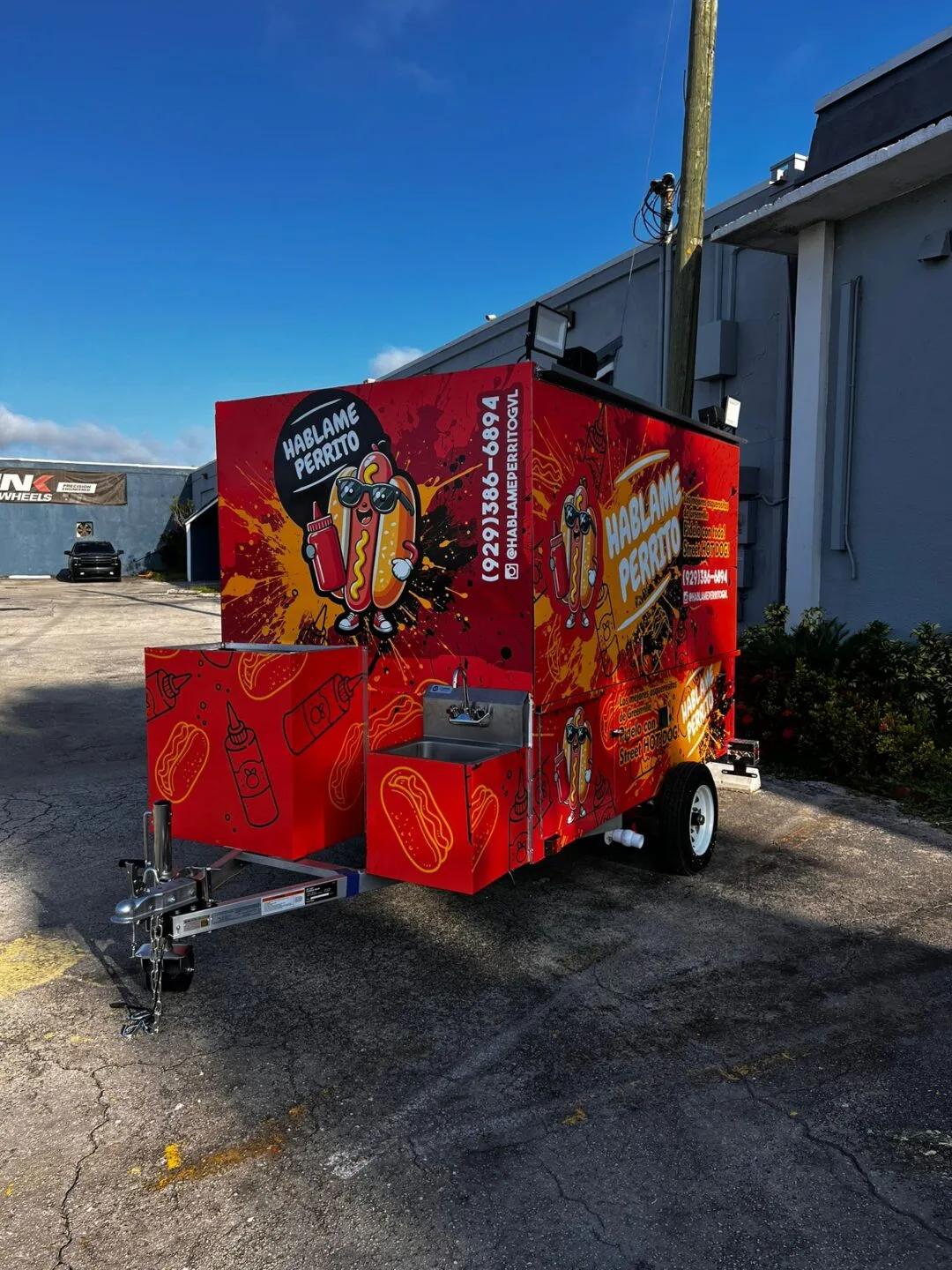 Original 8ft x 5ft Hot Dog Trailer – Proprietary Design