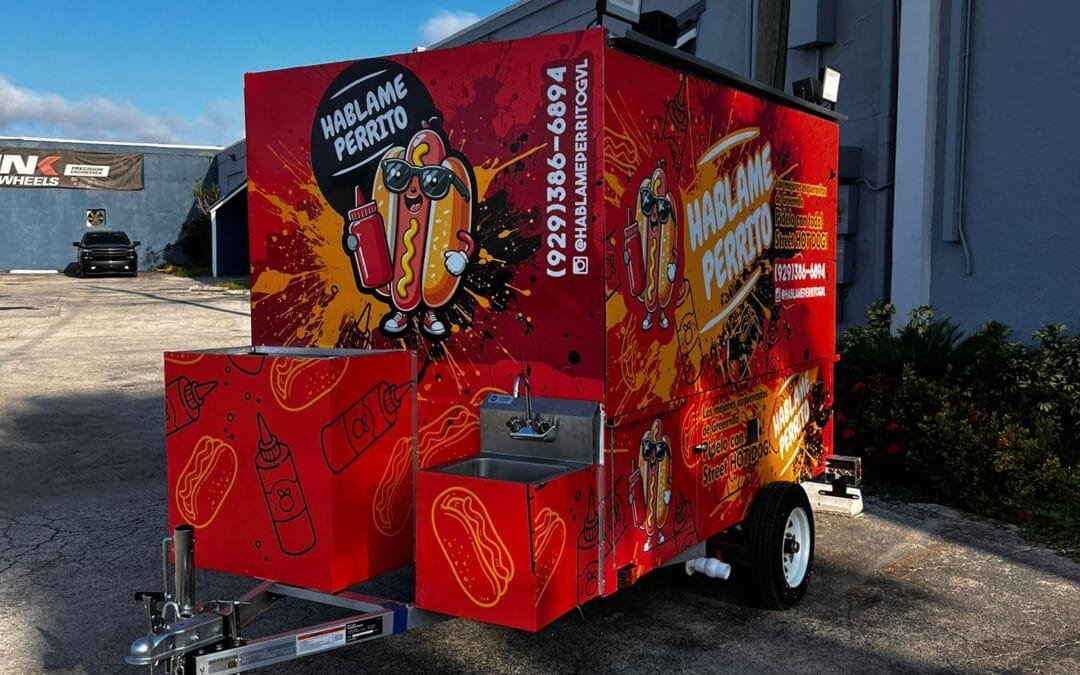 Original 8ft x 5ft Hot Dog Trailer – Proprietary Design